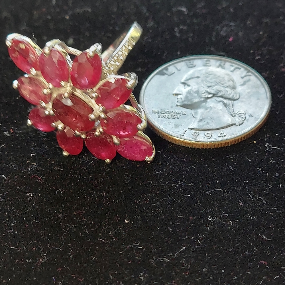 Ruby Cocktail Ring - image 5
